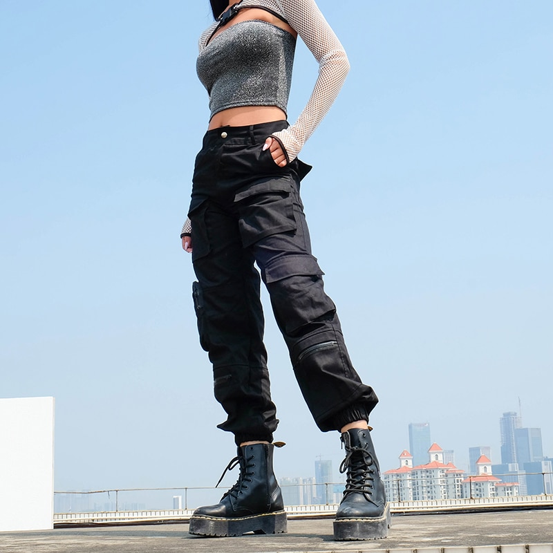 style black cargo pants