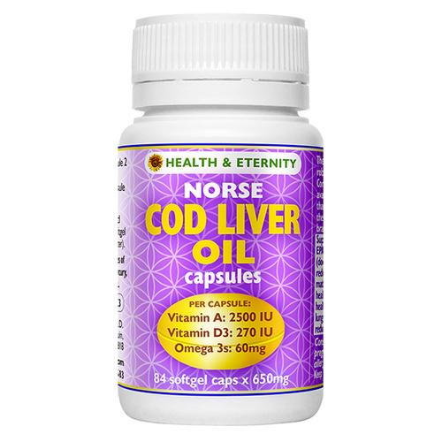 Norse Cod Liver Oil soft gel capsules