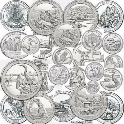 2010 - 2020 Complete Eleven Year Set of National Park Quarters 110 Quarters
