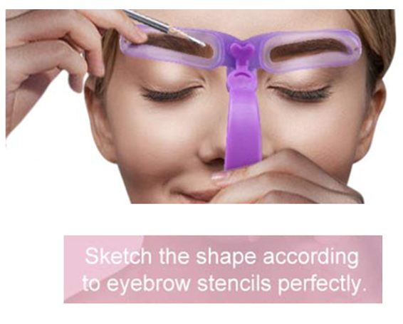 eyebrow stencil 1 set 8 brow shapes