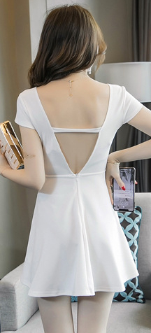 White Summer Short Dress (Cute & Sexy)