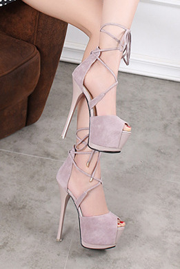 light purple high heels