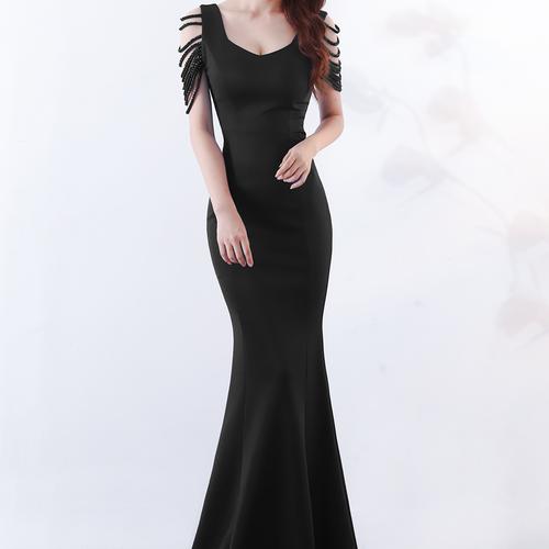 green emerald velvet dress Black / Custom Size – Bellapromdress