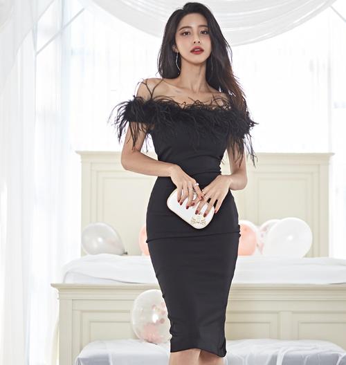 poplin dress midi Darcey Cotton Poplin Sleeveless Midi Dress in black