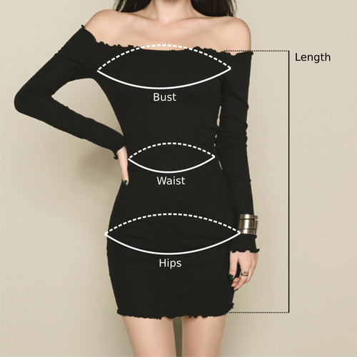 Short Black Strapless Tight Dress With Sleeves (Elegant)