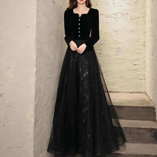 black long sleeve backless dress One Step Ahead Fishtail Maxi – Club L Size:US12 cocktail dress How to Wear a