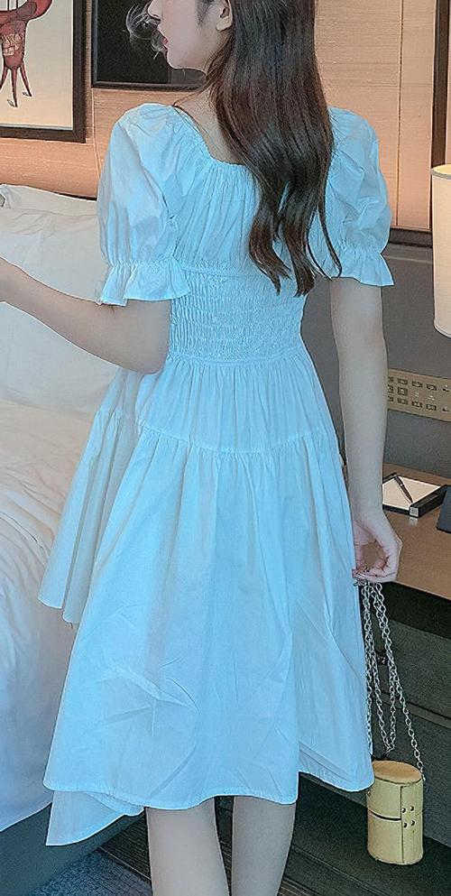 blue lilac dress Tea Time Milkmaid Mini Dress – The Style Guide TT main image 0