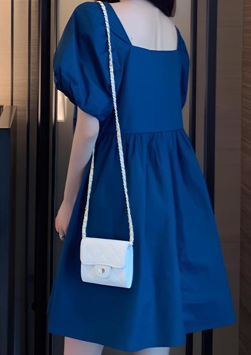 blue milkmaid mini dress PERISH '' blue mesh maxi dress – PETRIHOR main image 0