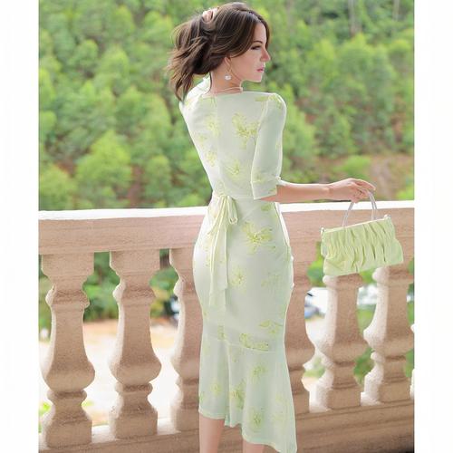 green emerald velvet dress Blossom One Shoulder Maxi Dress