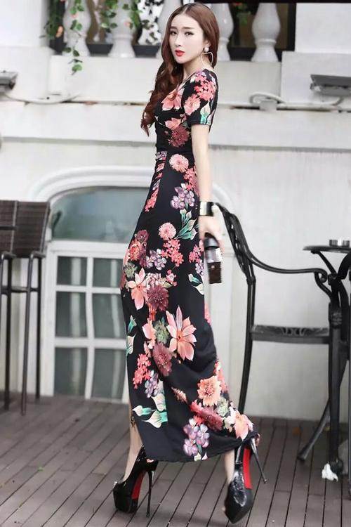 Floral Maxi Dress Korean Flower Dress Korea Avenue Beachwear