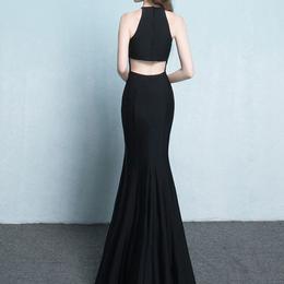 Elegant Backless Fishtail Halter Fishtail Dresses