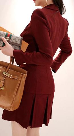 Dark Red Spring Coat (Beautiful)