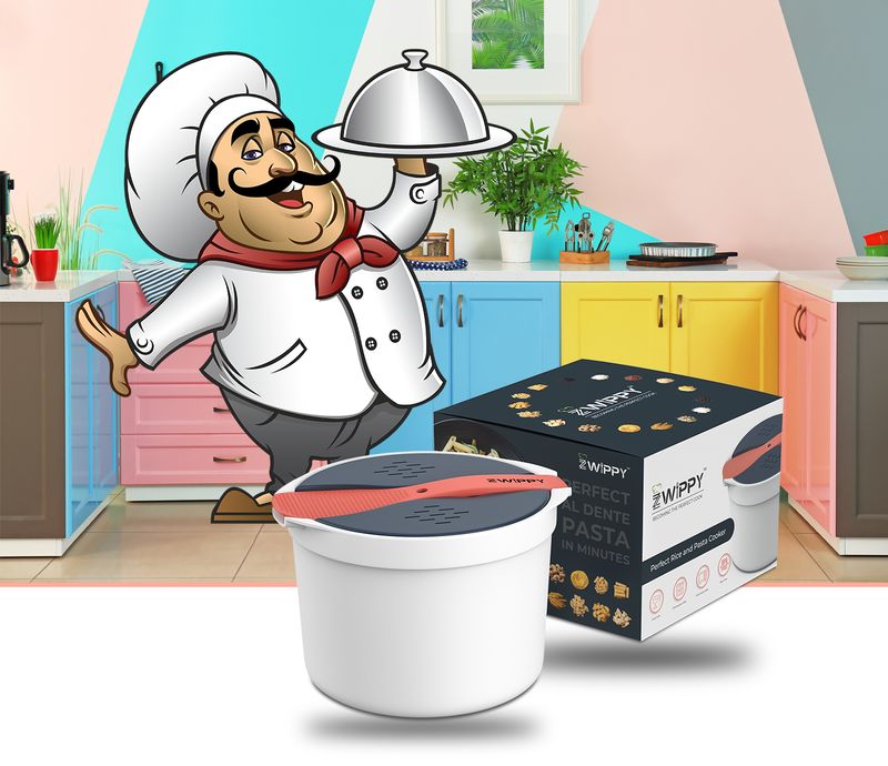 Zwippy Microwave Perfect Rice & Pasta Cooker