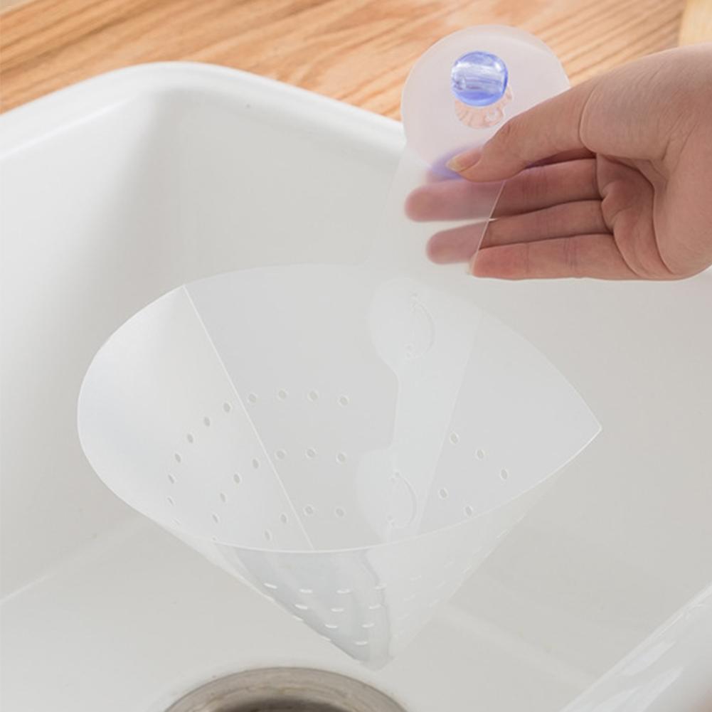 Foldable Simple Sink Filter Makes Draining Liquids Easy!
