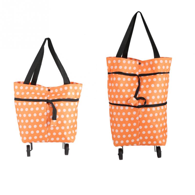 Foldable Shopping Trolley Tote Bag